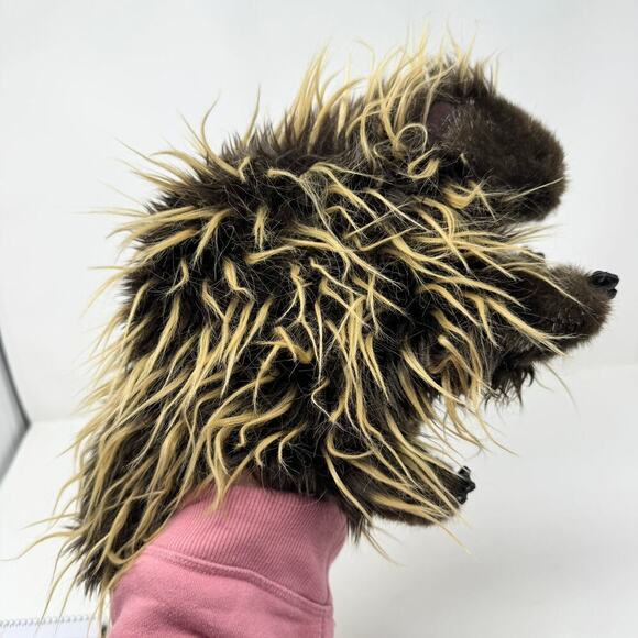 Folkmanis Full Body Porcupine Hand Puppet 13" long Plush Realistic Learning Toy - Picture 3 of 12